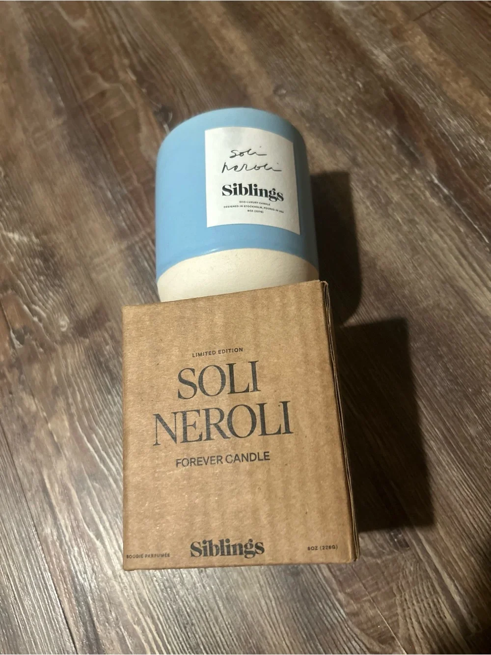 Soli Neroli Siblings Limited Edition Forever Candle Refillable 8oz
